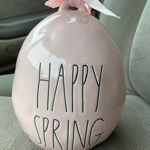 Rae Dunn happy Easter pink egg